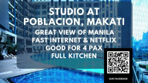 Studio with 200Mbs internet, Netflix & great view of Manila